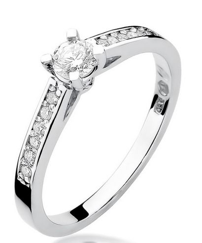 Bonore - White Gold 585 - Diamond 0,3 ct ring