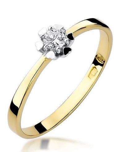 Bonore - Gold 585 - Diamond 0,1 ct ring