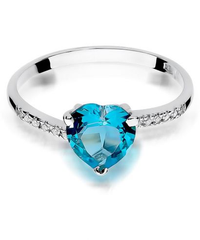 Bonore - White Gold 585 - Topaz 1,2 ct ring