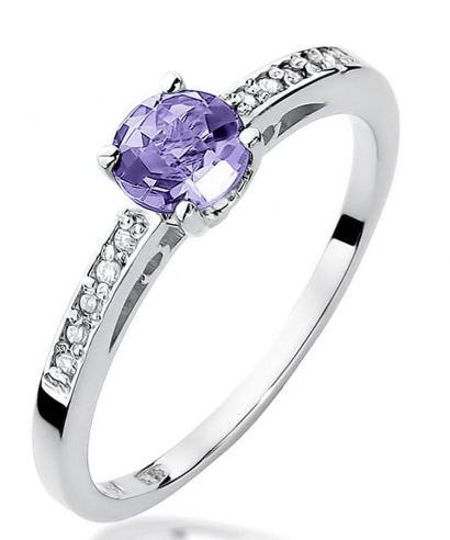 Bonore - White Gold 585 - Tanzanite 0,5 ct ring
