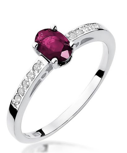 Bonore - White Gold 585 - Ruby 0,6 ct ring