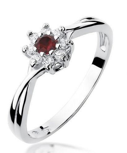 Bonore - White Gold 585 - Ruby 0,15 ct ring