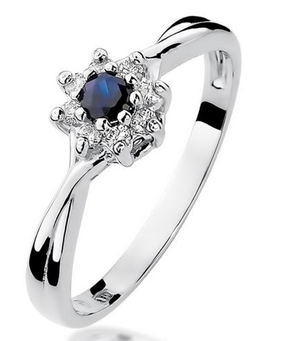 Bonore - White Gold 585 - Sapphire 0,15 ct ring