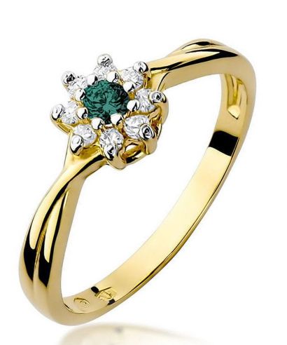 Bonore - Gold 585 - Emerald 0,15 ct ring