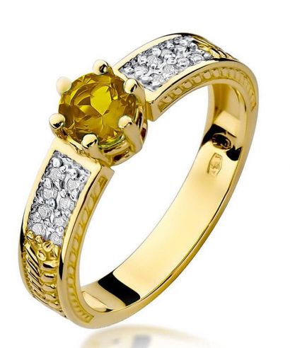 Bonore - Gold 585 - Citrine 0,5 ct ring