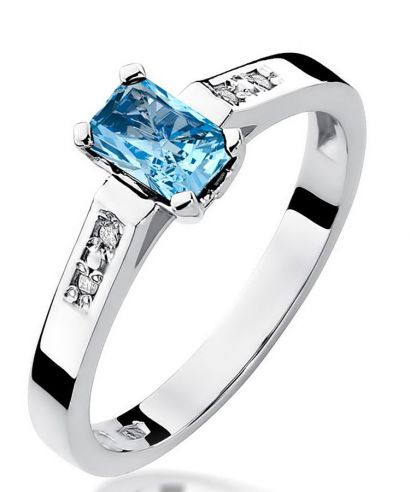 Bonore - White Gold 585 - Topaz 0,6 ct ring