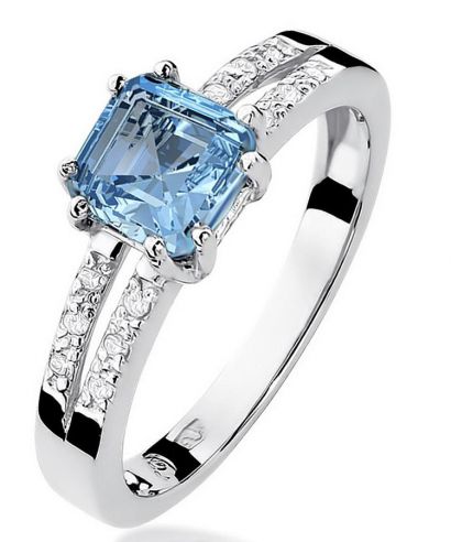 Bonore - White Gold 585 - Topaz 0,7 ct ring