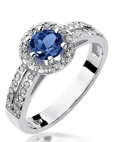 Bonore - White Gold 585 - Sapphire 0,5 ct ring