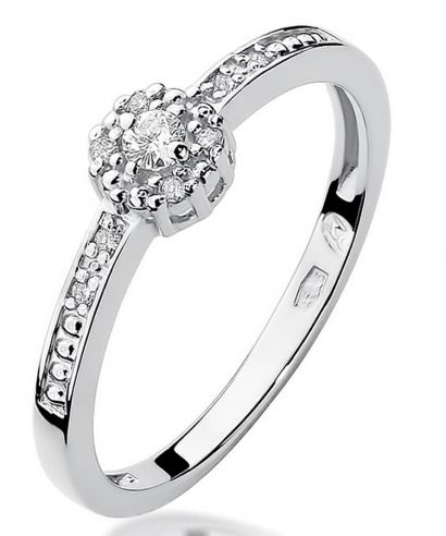 Bonore - White Gold 585 - Diamond 0,02 ct ring