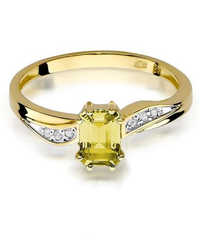 Bonore - Gold 585 - Citrine 0,6 ct ring