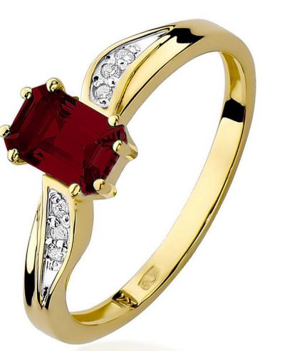 Bonore - Gold 585 - Garnet 0,7 ct ring
