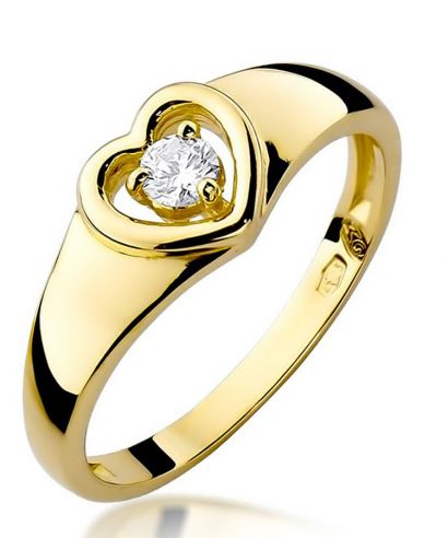 Bonore - Gold 585 - Diamond 0,1 ct ring