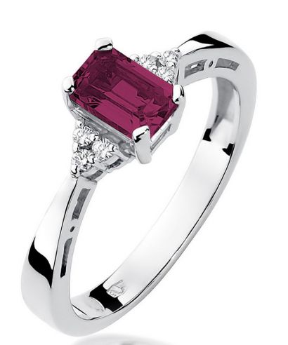 Bonore - White Gold 585 - Ruby 0,8 ct ring