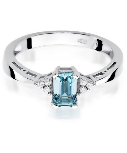 Bonore - White Gold 585 - Topaz 0,6 ct ring