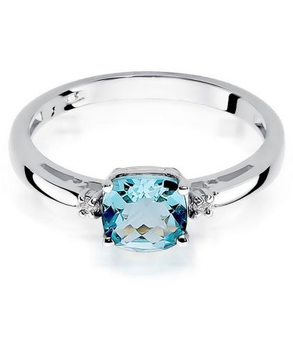 Bonore - White Gold 585 - Topaz 1,1 ct ring