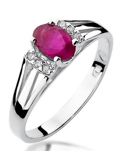 Bonore - White Gold 585 - Ruby 0,6 ct ring