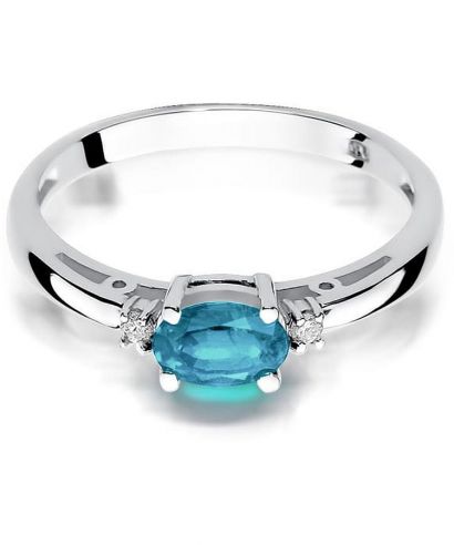 Bonore - White Gold 585 - Topaz 0,5 ct ring