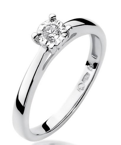 Bonore - White Gold 585 - Diamond 0,08 ct ring