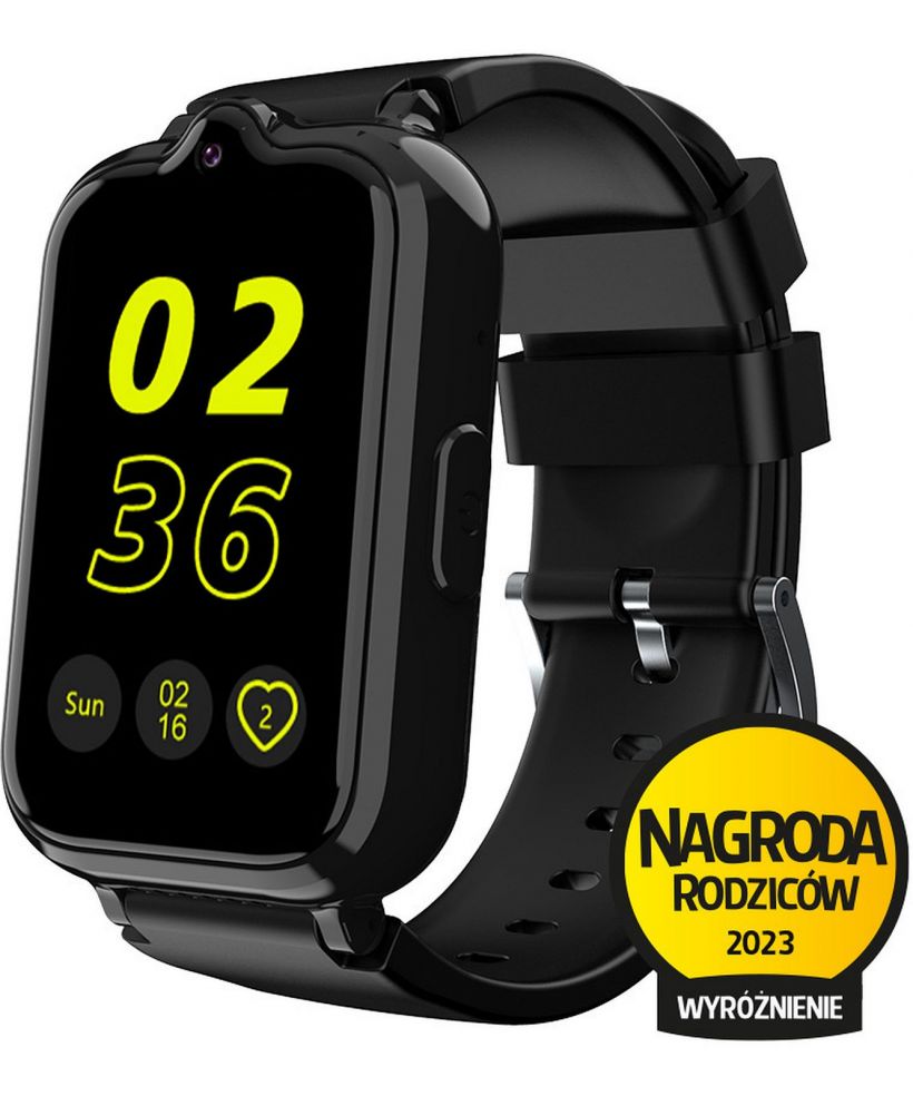 Manta Junior Joy 4G Czarny kids smartwatch