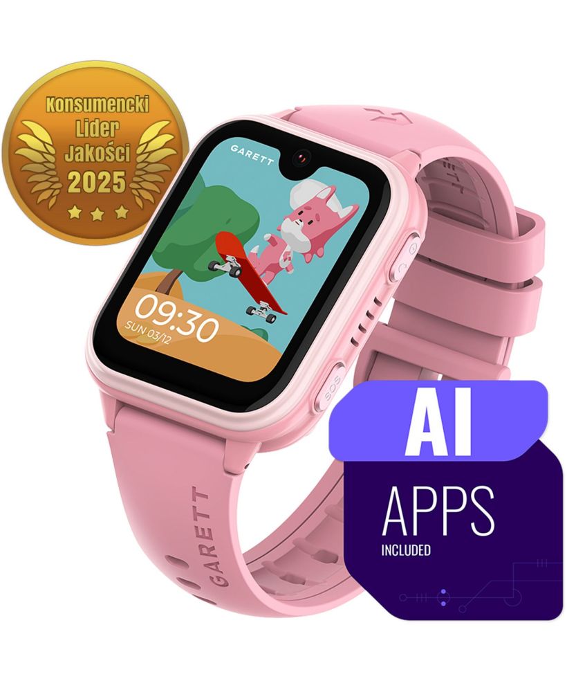 Garett Kids Vibe AI 4G Pink kids smartwatch