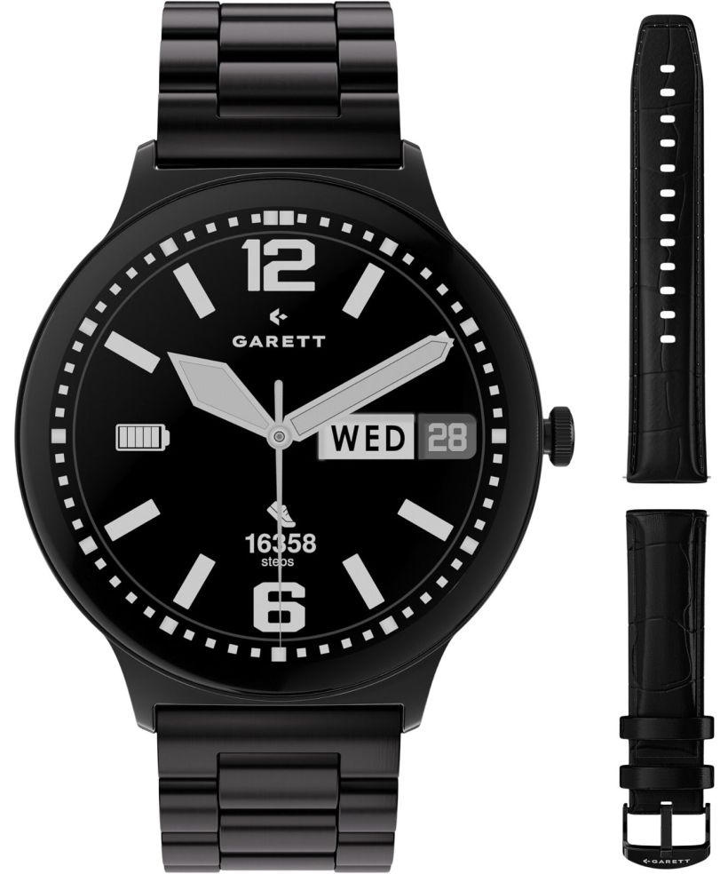 Garett Quantum Glow Black SET gents smartwatch