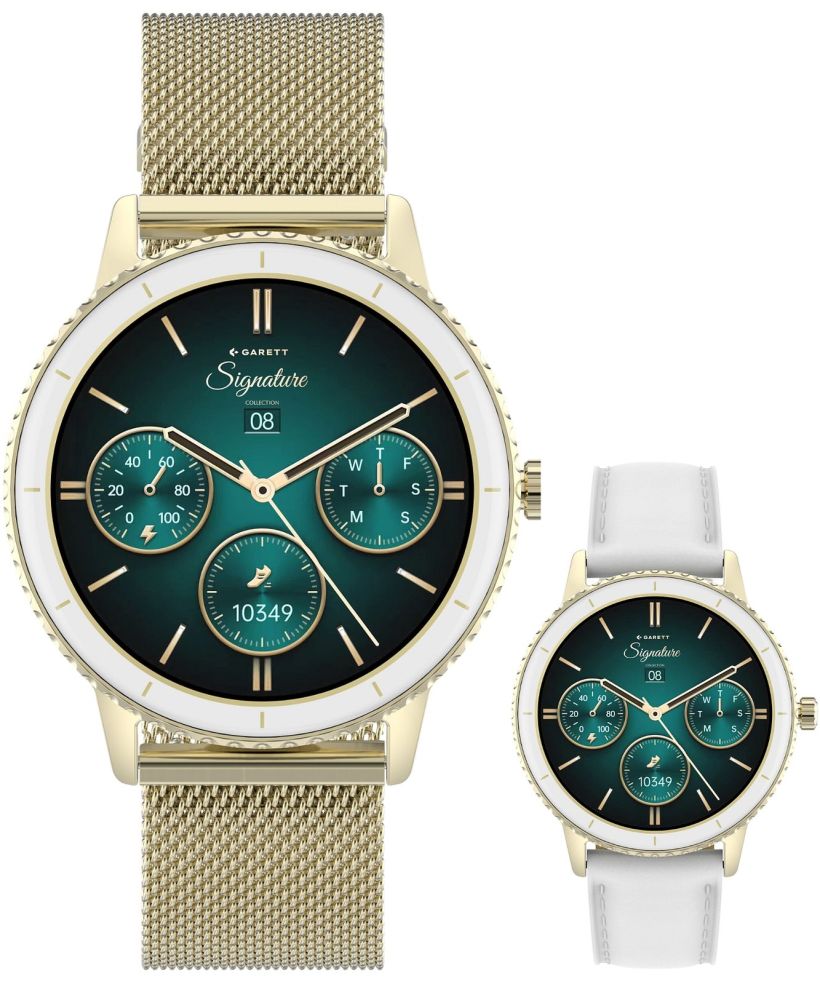 Garett Signature Grace Gold Mesh SET ladies smartwatch