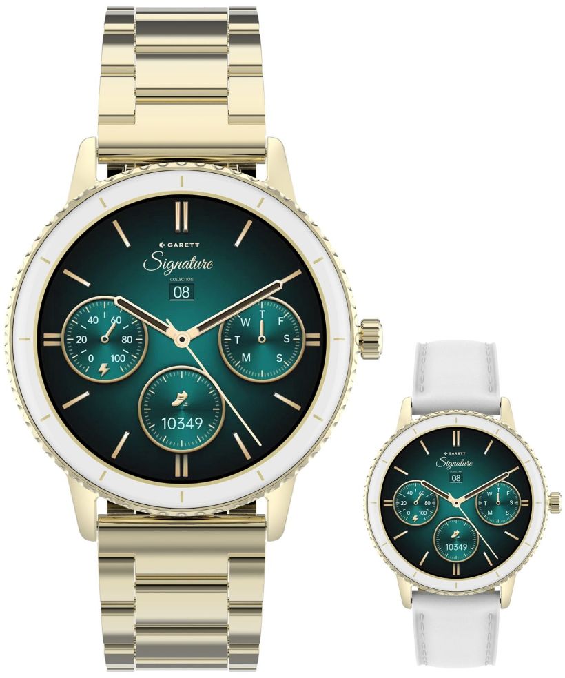 Garett Signature Grace Gold Solid SET ladies smartwatch