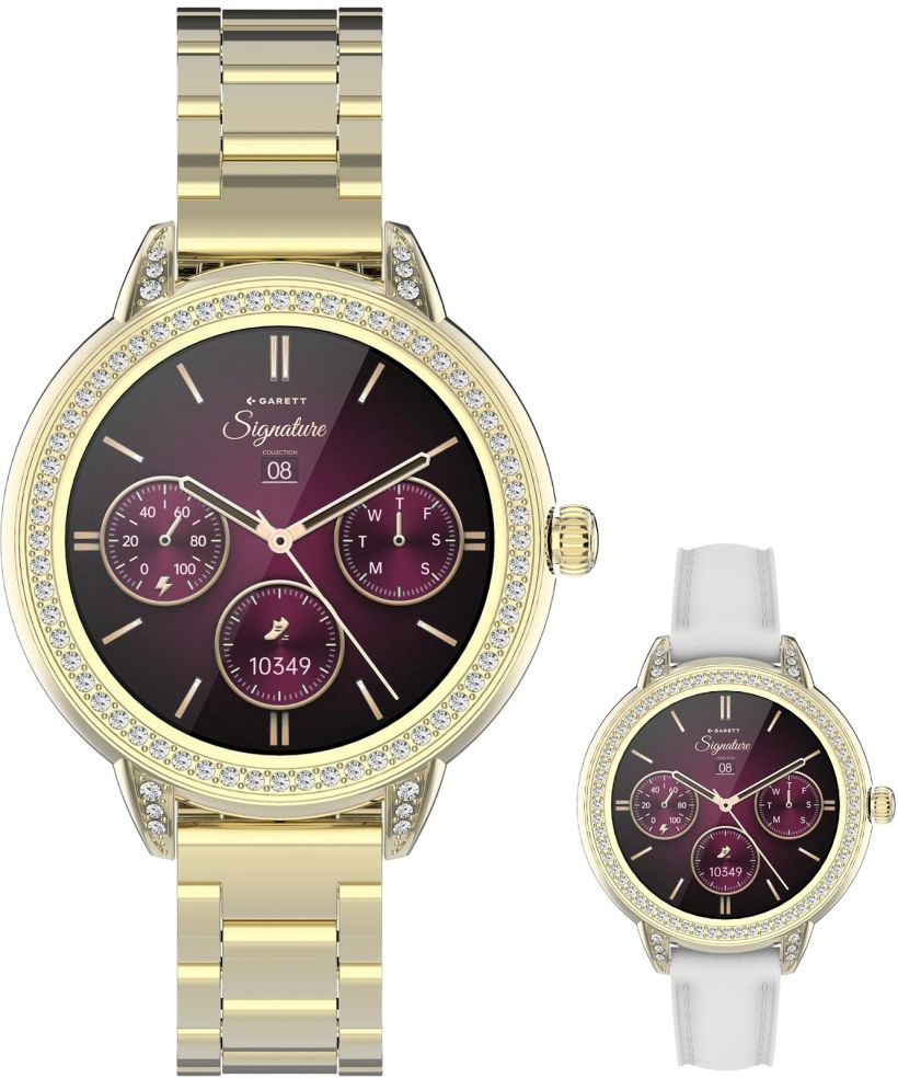 Garett Signature Stella Gold Solid SET ladies smartwatch