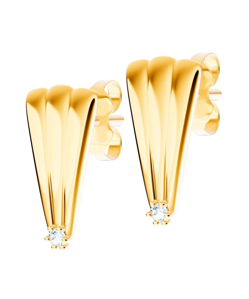 Bonore - Gold 585 - Cubic Zirconia earrings