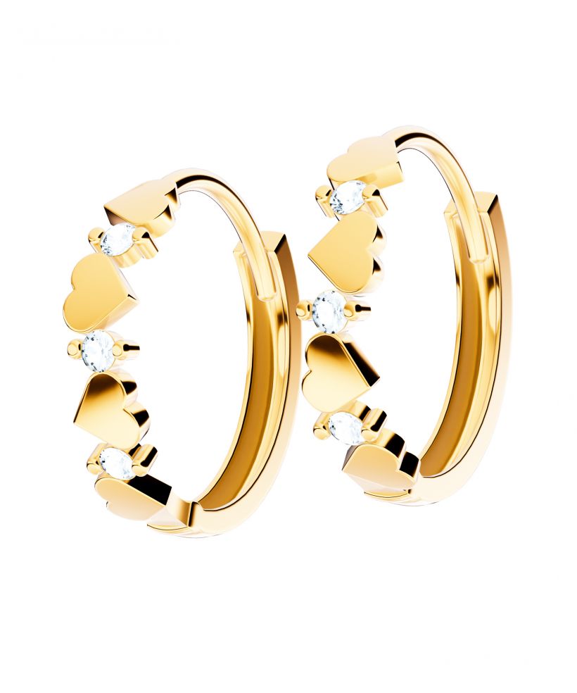 Bonore - Gold 585 - Cubic Zirconia earrings