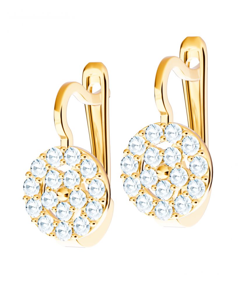 Bonore - Gold 585 - Cubic Zirconia earrings