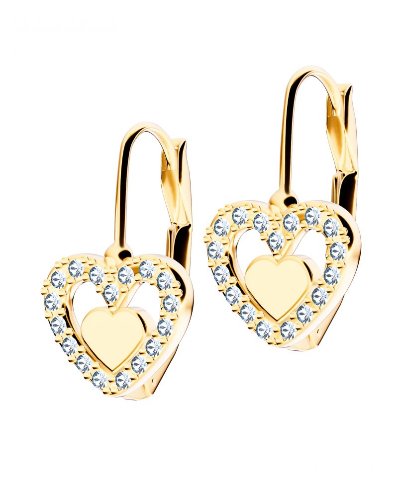 Bonore - Gold 585 - Cubic Zirconia earrings
