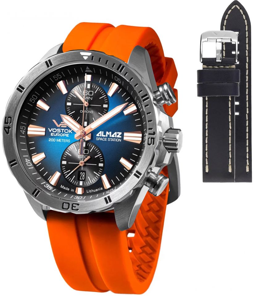 Vostok Europe Almaz Chrono Limited Edition + strap Vostok gents watch