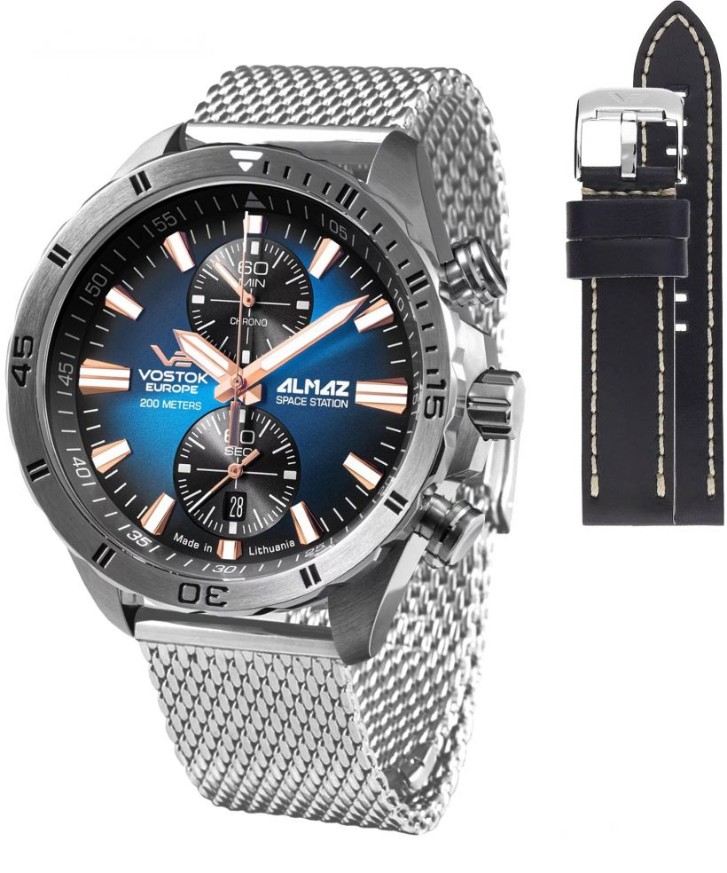Vostok Europe Almaz Chrono Limited Edition + strap Vostok gents watch