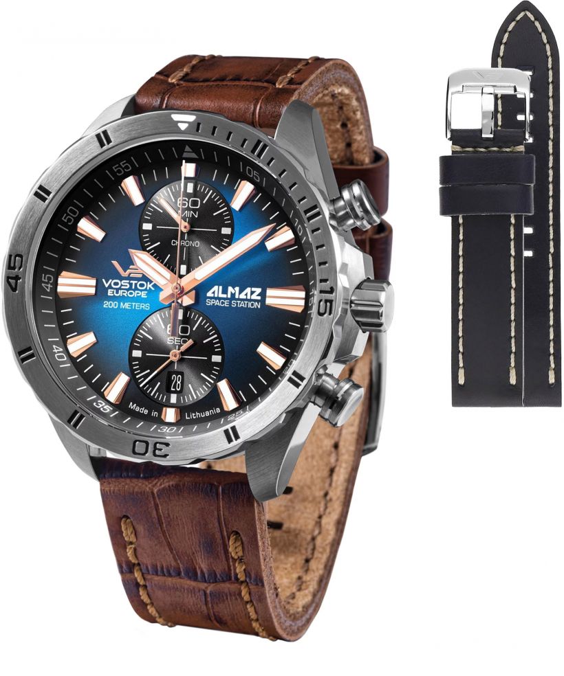 Vostok Europe Almaz Chrono Limited Edition + strap Vostok gents watch
