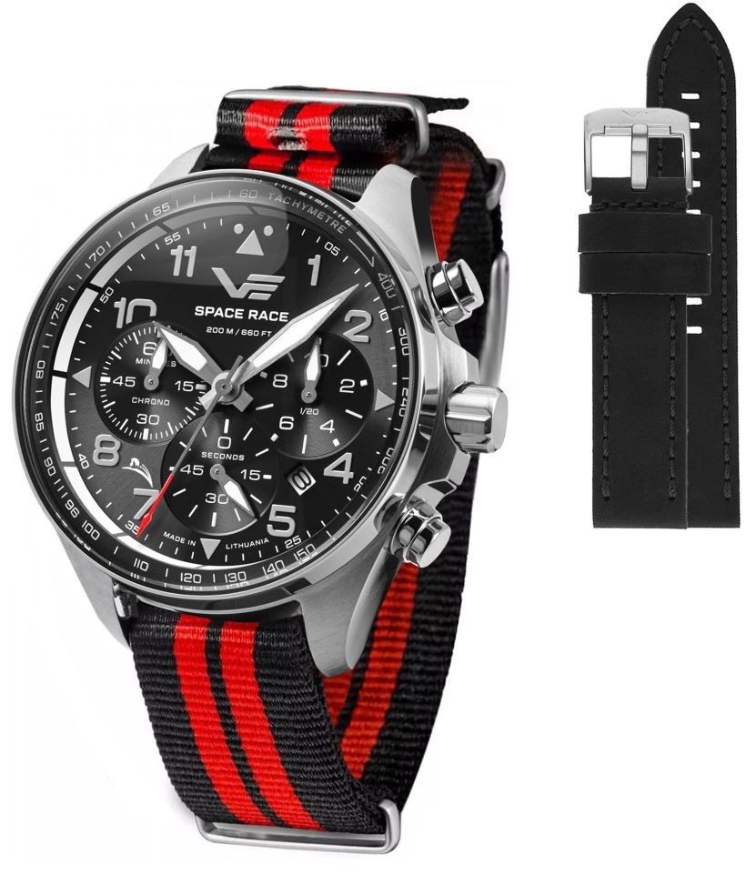 Vostok Europe Space Race Chrono Limited Edition + Vostok strap gents watch