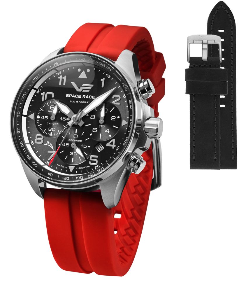 Vostok Europe Space Race Chrono Limited Edition + Vostok strap gents watch