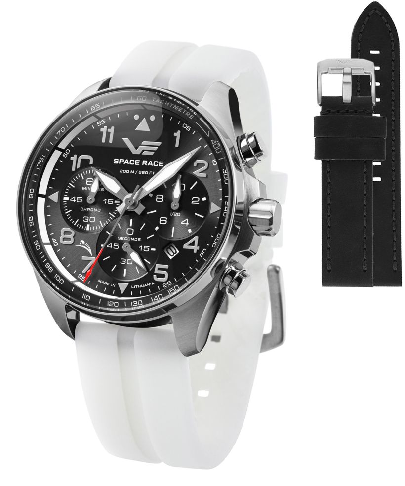 Vostok Europe Space Race Chrono Limited Edition + Vostok strap gents watch