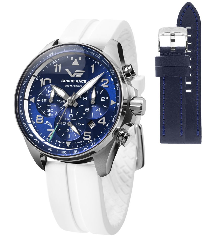 Vostok Europe Space Race Chrono Limited Edition + Vostok strap gents watch