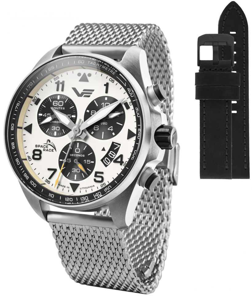 Vostok Europe Space Race Chrono Limited Edition + Vostok strap gents watch