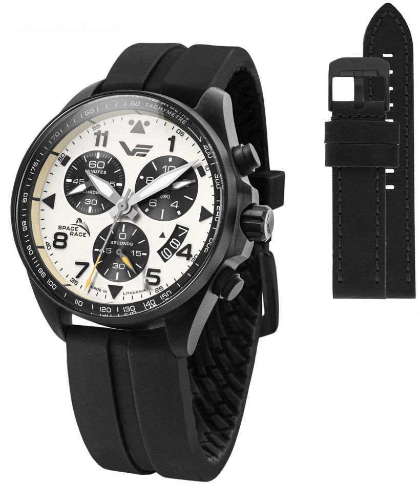 Vostok Europe Space Race Chrono Limited Edition + Vostok strap gents watch