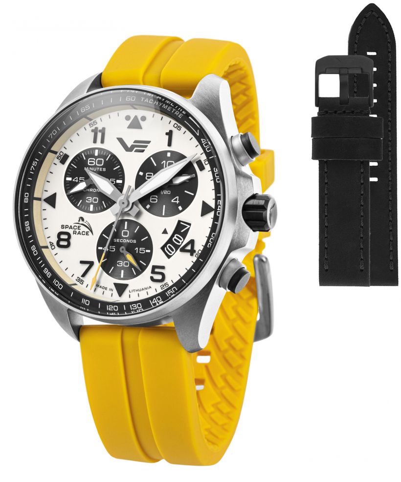 Vostok Europe Space Race Chrono Limited Edition + Vostok strap gents watch