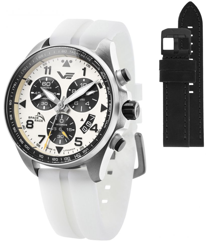 Vostok Europe Space Race Chrono Limited Edition + Vostok strap gents watch