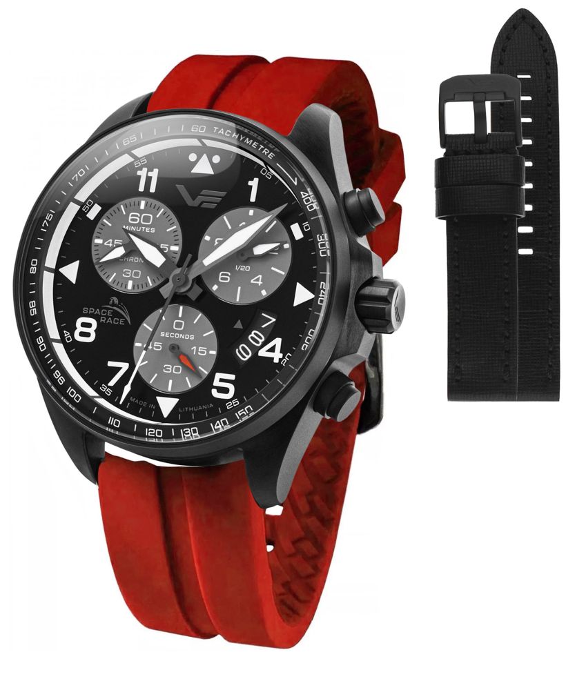 Vostok Europe Space Race Chrono Limited Edition + Vostok strap gents watch