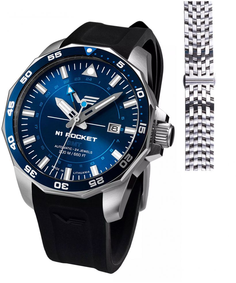 Vostok Europe Rocket N-1 Automatic GMT Limited Edition + strap Vostok gents watch