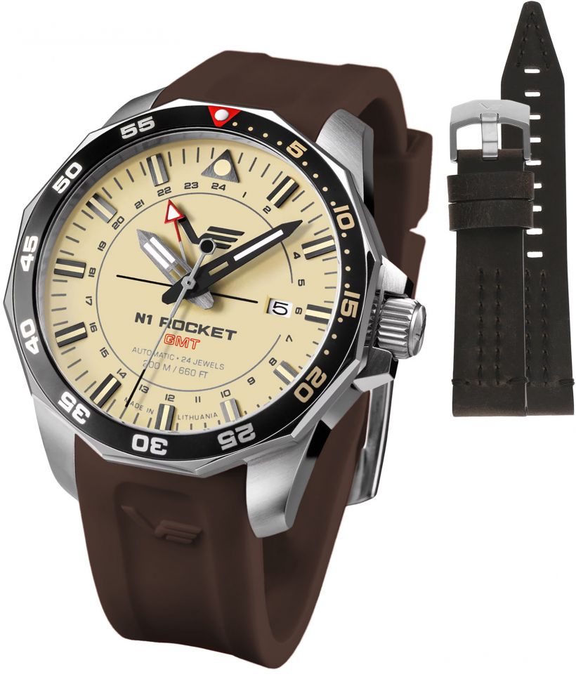 Vostok Europe Rocket N-1 Automatic GMT Limited Edition + strap Vostok gents watch