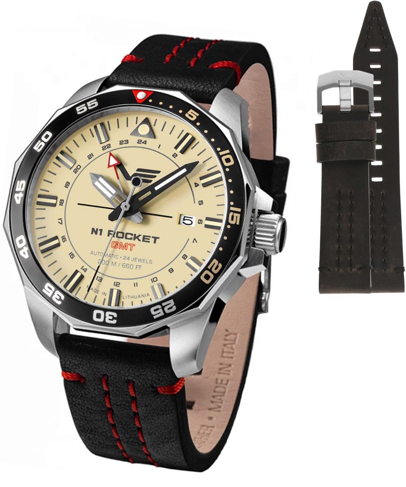 Vostok Europe Rocket N-1 Automatic GMT Limited Edition + strap Vostok gents watch