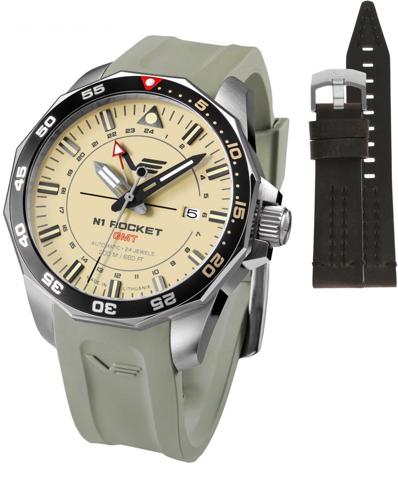 Vostok Europe Rocket N-1 Automatic GMT Limited Edition + strap Vostok gents watch