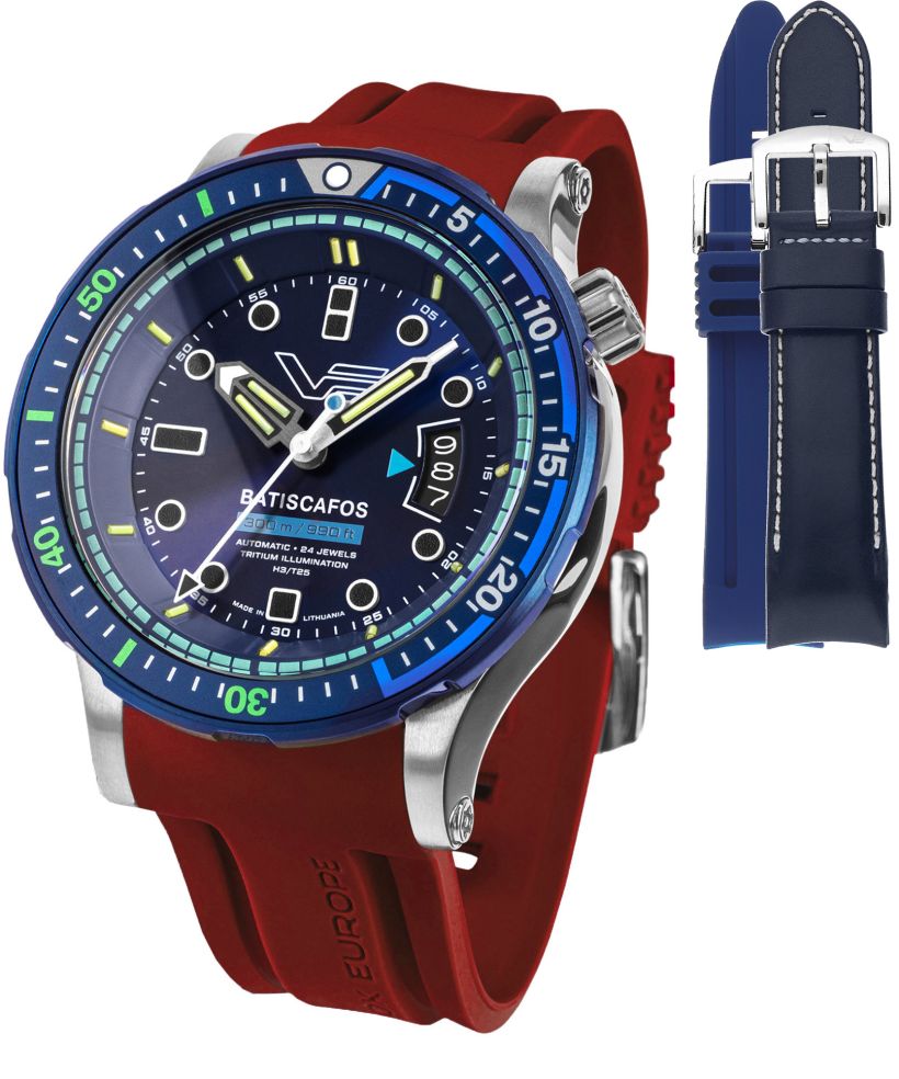 Vostok Europe Batiscafos SET + 2 Vostok straps gents watch
