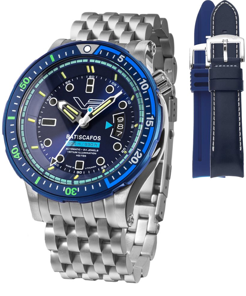 Vostok Europe Batiscafos SET + 2 Vostok straps gents watch
